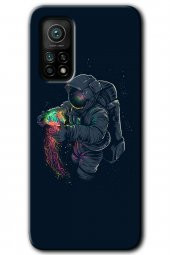 Xiaomi Mi 10T Kılıf HD Desen Baskılı Arka Kapak - Astronot Kıyafeti - 1