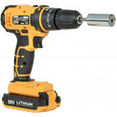 Mager Darbeli 58 Watt 5 Ah Metal Şanzuman Şarjlı Matkap Ve Gator Soket + 24 Parça Professional Set - 1