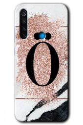 Redmi Note 8T Kılıf HD Desen Baskılı Arka Kapak - Pembe Mermer Desenli P Harfi - 1