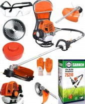 Mager Sarkch Sırt Tipi Benzinli Turbo 52 cc Motorlu Tırpan Çim Biçme Makinası - 1