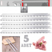GATOR GTR903019 5 Adet 30cm Tilki Kuyruğu Et Kemik Kesim Bıçağı Paslanmaz Çelik - 1