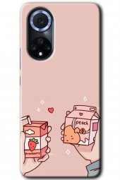 Huawei Nova 9 Kılıf HD Desen Baskılı Arka Kapak - Meyveli Süt - 1