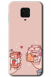 Redmi Note 9s Kılıf HD Desen Baskılı Arka Kapak - Meyveli Süt - 1