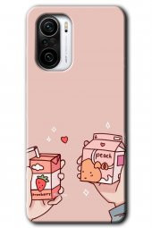 Redmi K40 Pro Kılıf HD Desen Baskılı Arka Kapak - Meyveli Süt - 1