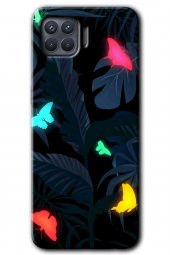 Oppo Reno 4 Lite Kılıf HD Desen Baskılı Arka Kapak - Lighter Butterfly - 1