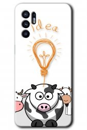 Oppo Reno 6 Kılıf HD Desen Baskılı Arka Kapak - İdea Lamp - 1