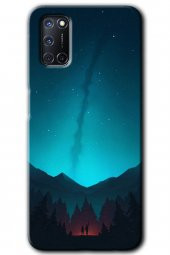 Oppo A72 Kılıf HD Desen Baskılı Arka Kapak - Night Fores Mount - 1