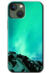 iPhone 13 Kılıf HD Desen Baskılı Arka Kapak - Aurora - 1