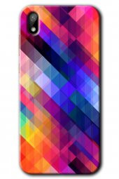 Huawei Y5 2019 Kılıf HD Desen Baskılı Arka Kapak - Multi Oblique - 1