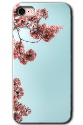 iPhone 8 Kılıf HD Desen Baskılı Arka Kapak - Japon Çiçeği - 1