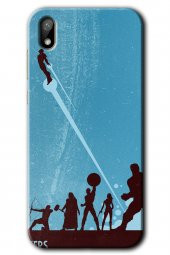 Huawei Y5 2019 Kılıf HD Desen Baskılı Arka Kapak - Avengers Team - 1