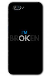 Realme C2 Kılıf HD Desen Baskılı Arka Kapak - Im Broken - 1