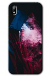 Huawei Y5 2019 Kılıf HD Desen Baskılı Arka Kapak - Smoke-Man - 1