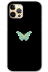 iPhone 12 Pro Max Kılıf HD Desen Baskılı Arka Kapak - Butterfly Tree - 1