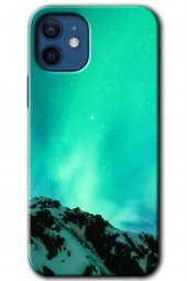 iPhone 12 Mini Kılıf HD Desen Baskılı Arka Kapak - Aurora - 1
