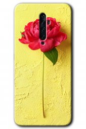 Oppo Reno 2z Kılıf HD Desen Baskılı Arka Kapak - Kırmızı Gül - 1