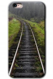 iPhone 6 Kılıf HD Desen Baskılı Arka Kapak - Tren Yolu - 1