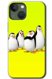 iPhone 13 Kılıf HD Desen Baskılı Arka Kapak - Penguenler - 1
