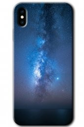 iPhone X Kılıf HD Desen Baskılı Arka Kapak - Samanyolu - 1