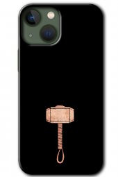 iPhone 13 Kılıf HD Desen Baskılı Arka Kapak - Thor Çekiç - 1