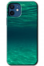 iPhone 12 Mini Kılıf HD Desen Baskılı Arka Kapak - Derin Deniz - 1