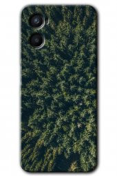 Oppo Reno 3 Kılıf HD Desen Baskılı Arka Kapak - Çam Ağacı Ormanı - 1