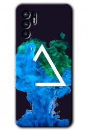 Oppo Reno 6 Kılıf HD Desen Baskılı Arka Kapak - İnk Clot - 1