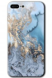 iPhone 7 Plus Kılıf HD Desen Baskılı Arka Kapak - Eski Mermer - 1