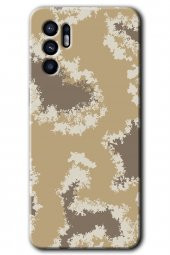 Oppo Reno 6 Kılıf HD Desen Baskılı Arka Kapak - Kamuflaj 33 - 1
