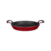 Lava Yuvarlak Kulplu 16-20 cm 2'li Döküm Sahan Seti-Kırmızı - 2