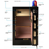 İnsafe ISC80YH Special Edition Ekstra Büyük Boy Çelik Para Kasası - Değerli Eşya ve Mücevher Kasası - 4