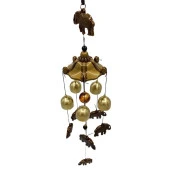 Feng Shui Metal Rüzgar Çanı Şans Bereket Filleri No.2 - 2