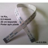 Awm 20624 80C 60V Vw-1 Flex Şerit Kablo 14 Pin 20Cm 14-0.5-20A - 1