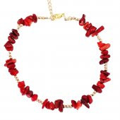 Mercan Doğal Taş Kadın Halhal - 1