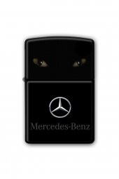 Siyah Renk Erkek Mercedes-Benz Baskılı Çakmak - 1