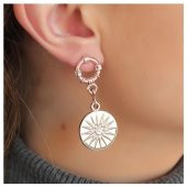 Rose Madalyon Kadın Küpe - 1