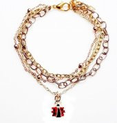 Çok Sıralı Kadın Uğur Böceği Bileklik - 7