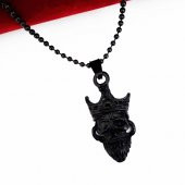 Siyah Renk Korsan Erkek Kolye - 2