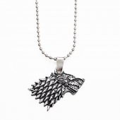 Game Of Thrones Stark Kurt Başı Erkek Kolye - 1