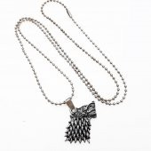 Game Of Thrones Stark Kurt Başı Erkek Kolye - 2