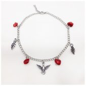 Mercan Doğal Taş Albatros Kuşu Halhal - 1