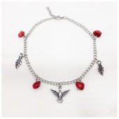 Mercan Doğal Taş Albatros Kuşu Halhal - 3