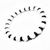 Beyaz Oniks - Hematit Doğal Taş Erkek Bileklik - 1