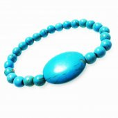 Turkuaz Doğal Taş Kadın Bileklik - 2