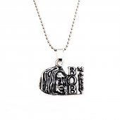 Gümüş Renk Erkek Bob Marley Kolye - 1