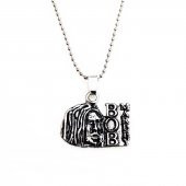 Gümüş Renk Erkek Bob Marley Kolye - 5