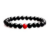 Oniks-Mercan Doğal Taş Erkek Bileklik - 1