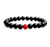 Oniks-Mercan Doğal Taş Erkek Bileklik - 3