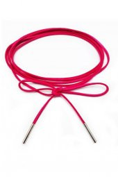 Pembe Renk Kadın Süet Bağcıklı Choker Kolye - 2