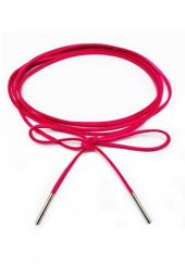 Pembe Renk Kadın Süet Bağcıklı Choker Kolye - 3